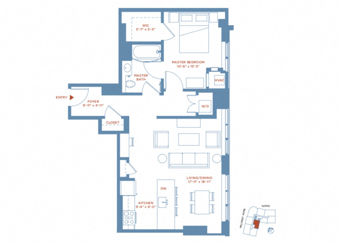 apartment PH2208 plan